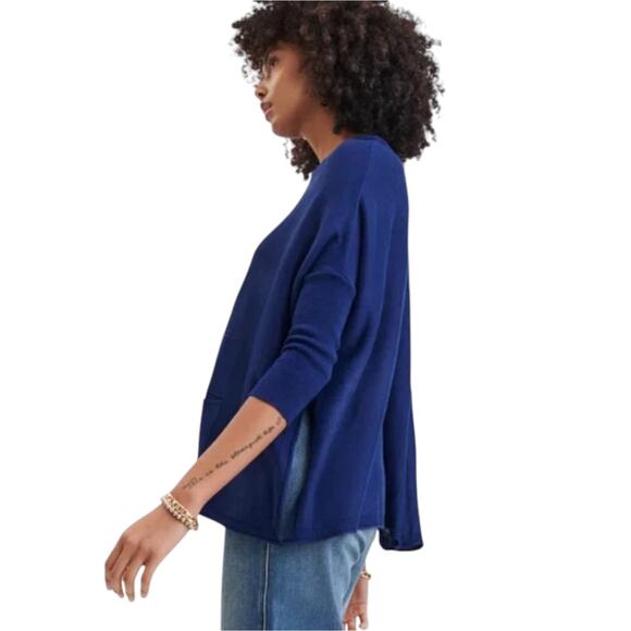 MERSEA Deep Water Blue Catalina Crewneck Pullover Sweater - Picture 2 of 10